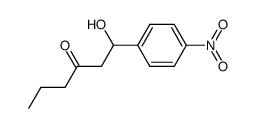 1-(4'-nitrophenyl)-1-hydroxy-3-hexanone结构式
