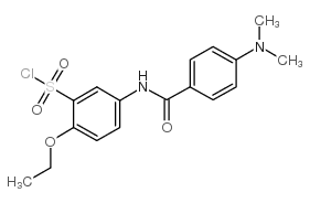 5-(4-二甲基氨基苄胺)-2-乙氧基苯磺酰氯结构式