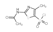2-乙酰氨基-4-甲基-5-噻唑磺酰氯结构式
