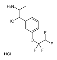 2-amino-1-[3-(1,1,2,2-tetrafluoroethoxy)phenyl]propan-1-ol,hydrochloride结构式