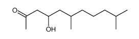 4-hydroxy-6,10-dimethylundecan-2-one结构式