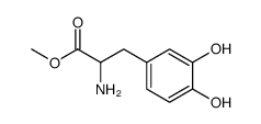 (+/-)-3-(3,4-dihydroxyphenyl)-2-methyl-DL-alanine结构式