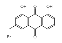 3-(bromomethyl)-1,8-dihydroxy-9,10-Anthracenedione结构式