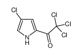 2,2,2-三氯-1-(4-氯-1H-吡咯-2-基)乙烷-1-酮结构式