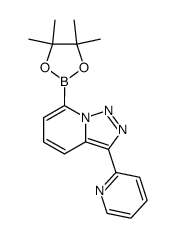 2-[3-(2-pyridyl)methyl-7-[1,2,3]triazolo[1,5-a]pyridyl]-4,4,5,5-tetramethyl[1,3,2]dioxaborolane Structure