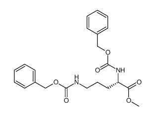 N,N'-bis(benzyloxycarbonyl)-L-ornithine methyl ester Structure