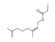 (Z)-3,7-Dimethyl-2,7-octadien-1-ol propanoate结构式