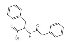 N-(苯乙酰)-L-苯丙氨酸结构式