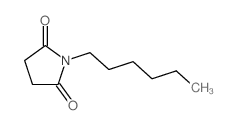 2,5-Pyrrolidinedione,1-hexyl-结构式
