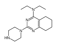 N,N-diethyl-2-piperazin-1-yl-5,6,7,8-tetrahydroquinazolin-4-amine结构式