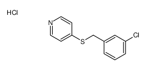 4-[(3-chlorophenyl)methylsulfanyl]pyridine,hydrochloride Structure