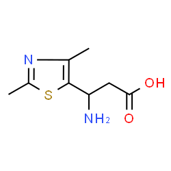 5-Thiazolepropanoicacid,bta-amino-2,4-dimethyl-(9CI) structure