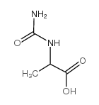 氨基甲酰基-DL-丙氨酸结构式