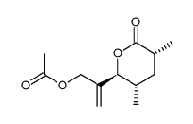 2H-Pyran-2-one,6-[1-[(acetyloxy)methyl]ethenyl]tetrahydro-3,5-dimethyl-,(3R,5S,6S)-(9CI)结构式