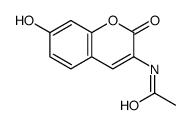 N-(7-hydroxy-2-oxochromen-3-yl)acetamide结构式