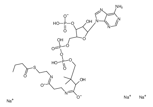 丁酰基辅酶A(钠盐)结构式