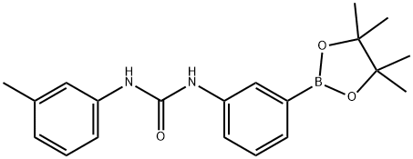3-(3-甲苯基脲基)苯硼酸频哪醇酯结构式