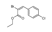 ethyl (E)-2-bromo-3-(4-chlorophenyl)-2-propenoate Structure