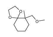 1,4-Dioxaspiro[4.5]decane,6-(methoxymethyl)-6-methyl-(9CI) Structure
