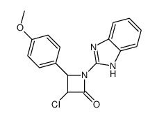 1-(1H-benzimidazol-2-yl)-3-chloro-4-(4-methoxyphenyl)azetidin-2-one Structure
