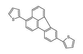 2-(3-thiophen-2-ylfluoranthen-8-yl)thiophene结构式