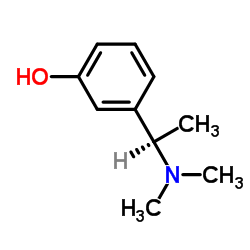 3-[(1R)-1-(二甲基氨基)乙基]苯酚结构式