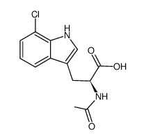 (S)-N-acetyl-7'-chlorotryptophan结构式