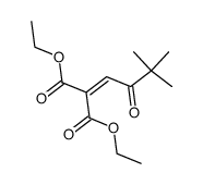 (3,3-dimethyl-2-oxo-butylidene)-malonic acid diethyl ester Structure
