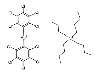 tetrabutylammonium bis(pentachlorophenyl)silver(I)结构式