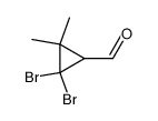 2,2-dibromo-3,3-dimethylcyclopropanecarboxaldehyde结构式