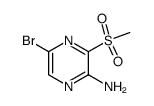 5-bromo-3-methylsulfonylpyrazin-2-amine Structure