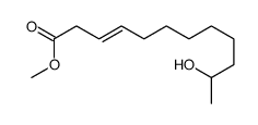 methyl 11-hydroxydodec-3-enoate结构式