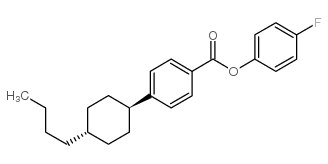 4’-反式-丁基环己基苯甲酸 3-氟苯酯结构式