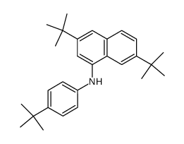 N-p-t-butylphenyl-3,7-di-t-butyl-1-naphthylamine结构式