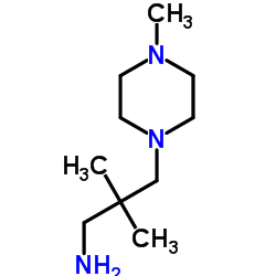 2,2-DIMETHYL-3-(4-METHYL-PIPERAZIN-1-YL)-PROPYLAMINE Structure