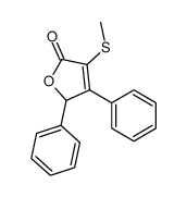 4-methylsulfanyl-2,3-diphenyl-2H-furan-5-one结构式