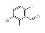 3-Bromo-6-chloro-2-fluorobenzaldehyde Structure