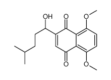 2-(1-hydroxy-4-methylpentyl)-5,8-dimethoxynaphthalene-1,4-dione Structure