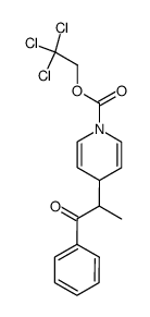 2,2,2-trichloroethyl 4-(1-oxo-1-phenylpropan-2-yl)pyridine-1(4H)-carboxylate结构式