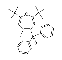 2,7-Di-tert-butyl-4-(diphenylphosphoryl)-5-methyloxepin结构式