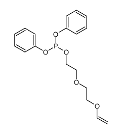 2-(2-ethenoxyethoxy)ethyl diphenyl phosphite Structure