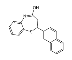 2-naphthalen-2-yl-3,5-dihydro-2H-1,5-benzothiazepin-4-one结构式
