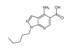 4-amino-1-pentylpyrazolo[3,4-b]pyridine-5-carboxylic acid Structure
