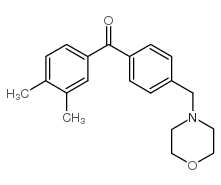 3,4-DIMETHYL-4'-MORPHOLINOMETHYL BENZOPHENONE Structure