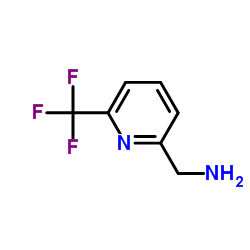 (6-(三氟甲基)吡啶-2-基)甲胺结构式
