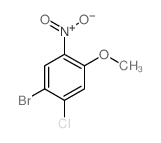 4-溴-3-氯-6-硝基苯甲醚结构式
