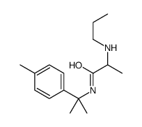 N-[2-(4-methylphenyl)propan-2-yl]-2-(propylamino)propanamide结构式