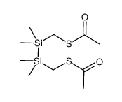 1,2-bis(acetylthiomethyl)-1,1,2,2-tetramethyldisilane Structure