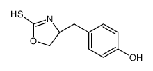 (4S)-4-[(4-hydroxyphenyl)methyl]-1,3-oxazolidine-2-thione结构式