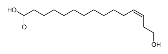 cis-15-Hydroxy-pentadecen-(2)-saeure结构式